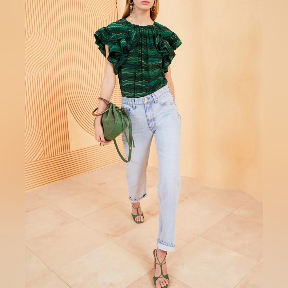 NWT - Ulla Johnson - The Daphne Jean - Glacier Wash - 28